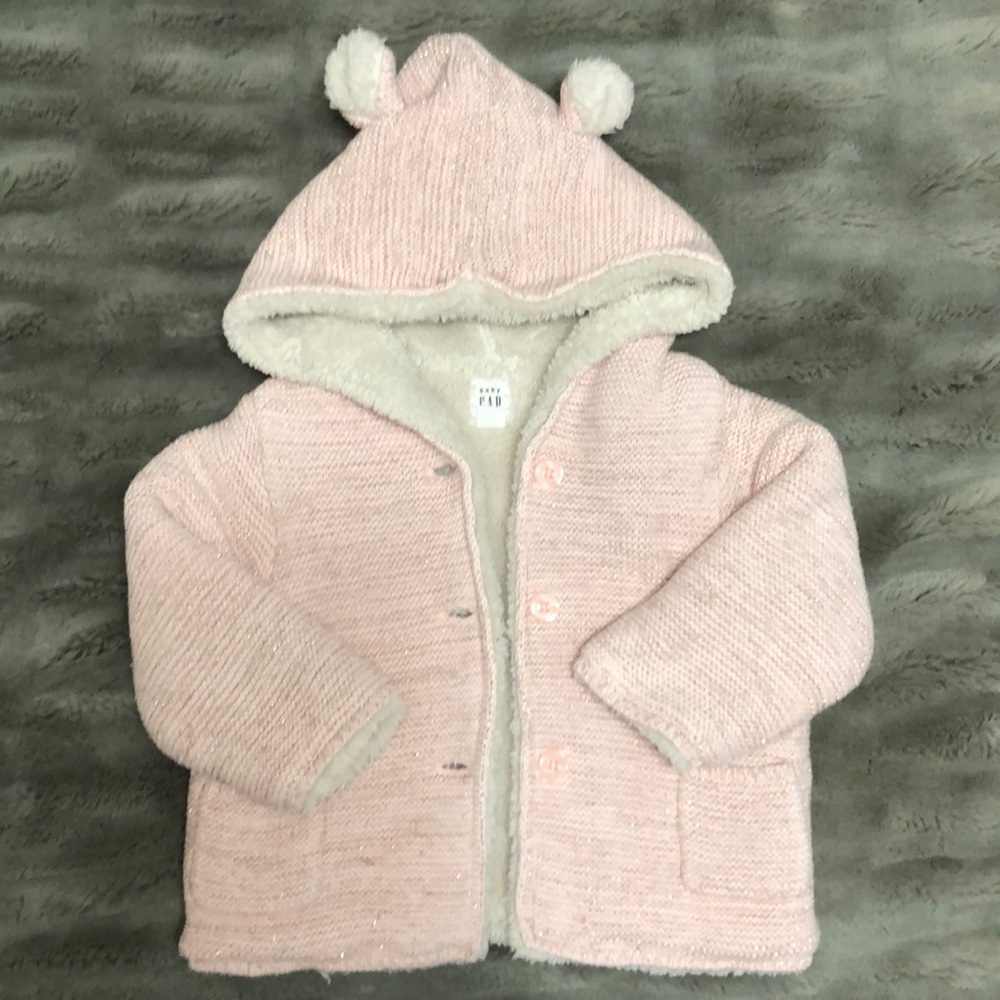 Pink Baby Gap Sweater Jacket